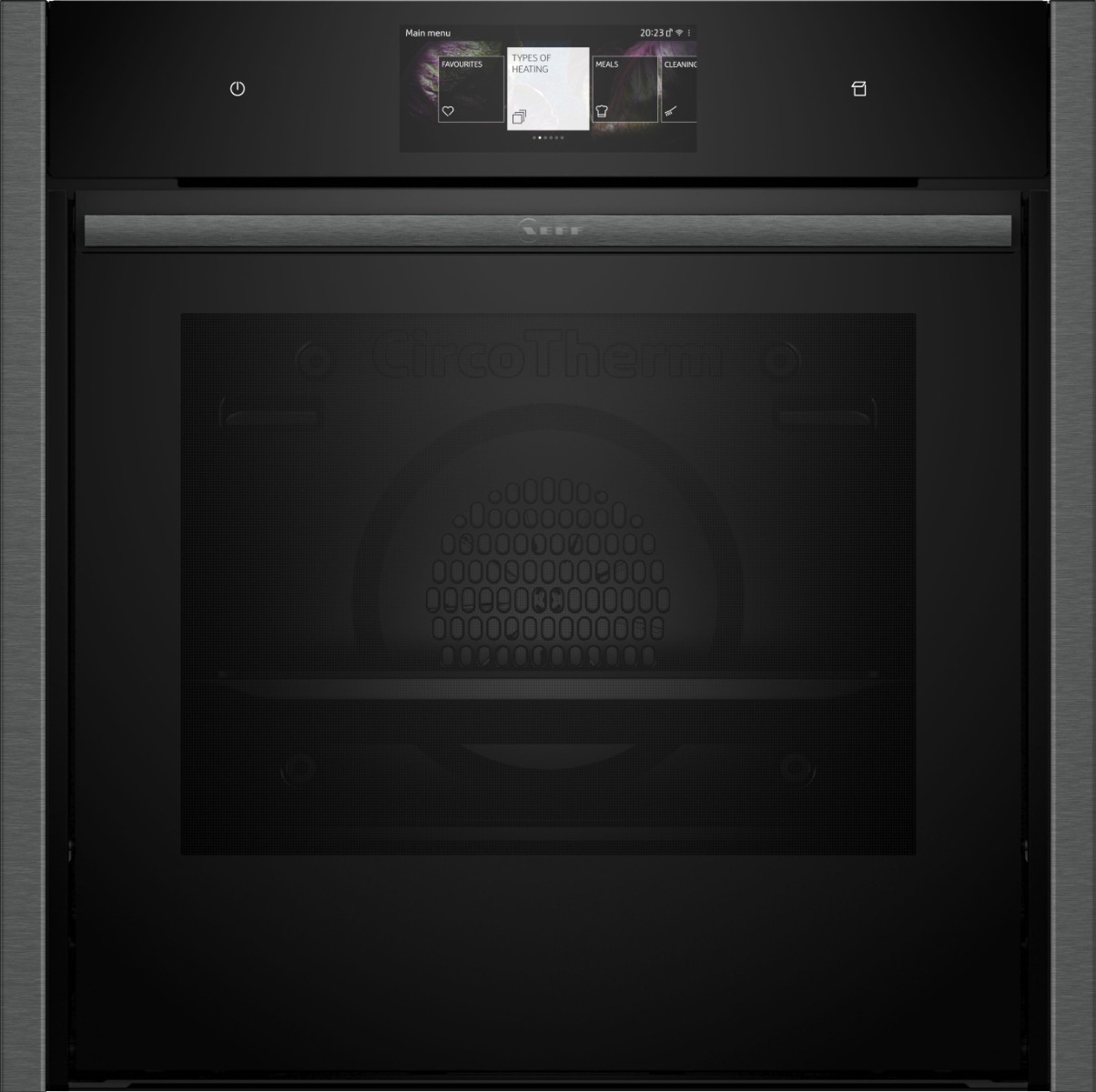Neff B64FT53G0B Built-In Slide and Hide Single Ovens - Black with Graphite-Grey Trim