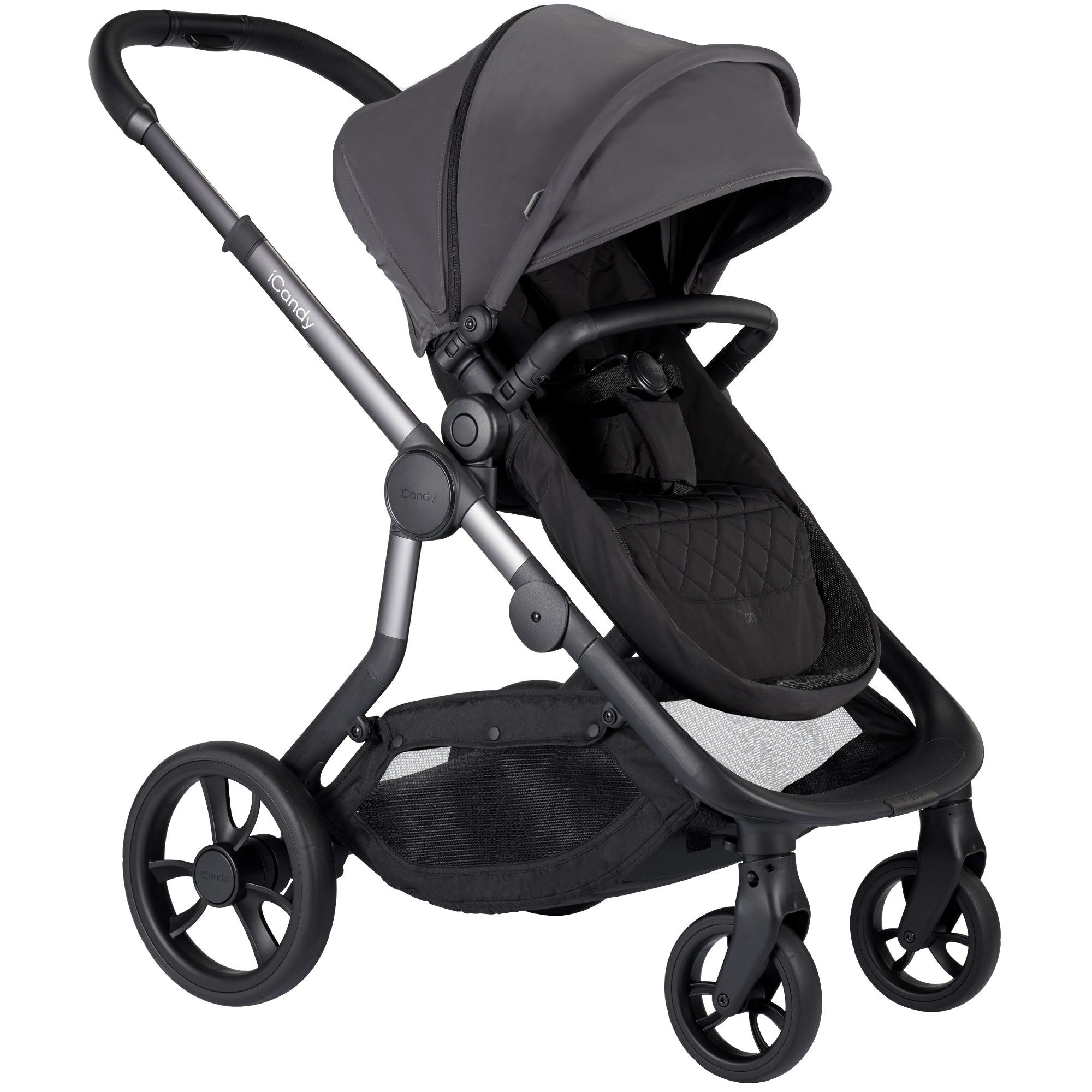 iCandy IC1994 Orange Pushchair and Carrycot Combo Bundle Charcoal *Clearance Stock*