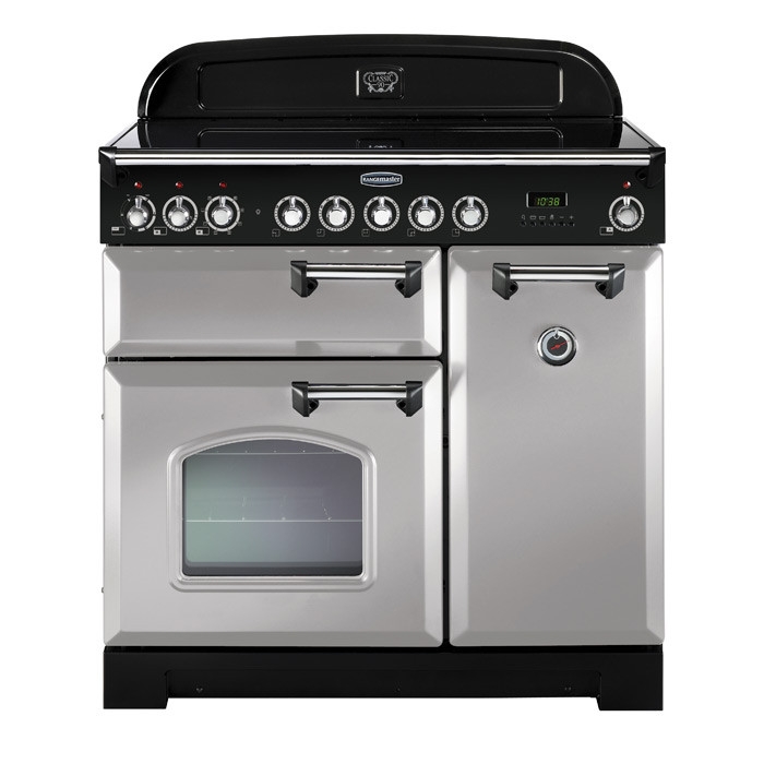 Rangemaster CDL90EIRP/C 90cm Classic Deluxe Electric Induction Royal Pearl Range Cooker
