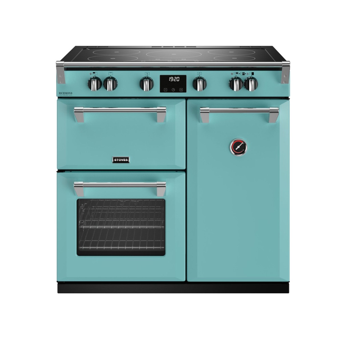 Stoves RCHDXS900EITCHCBL Richmond Deluxe 90cm Electric Induction Range Cooker - Country Blue