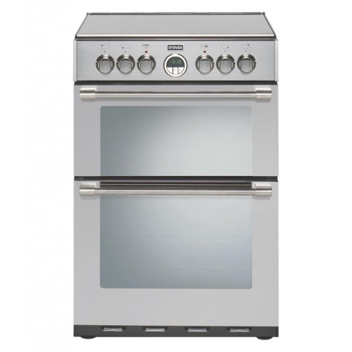Stoves Sterling S600ESS 60cm Ceramic Double Freestanding Cooker - Stainless Steel