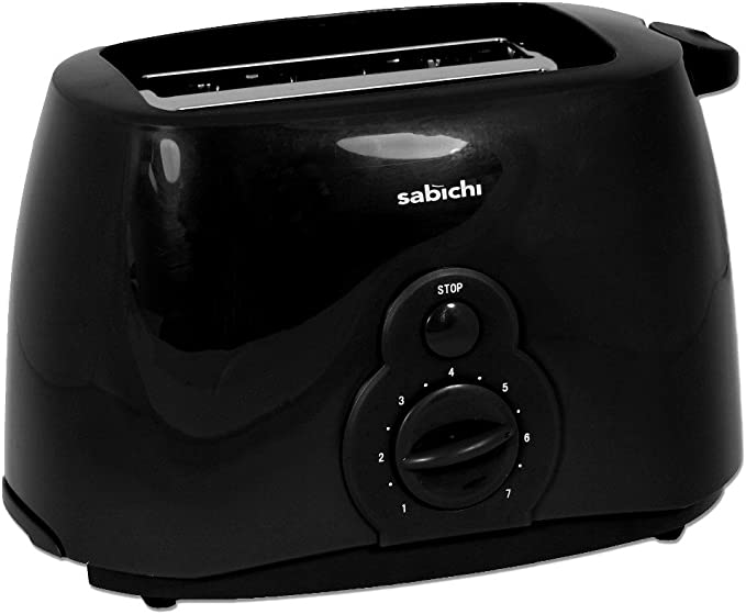 Sabichi 94872 2 Slice Toaster - Black 