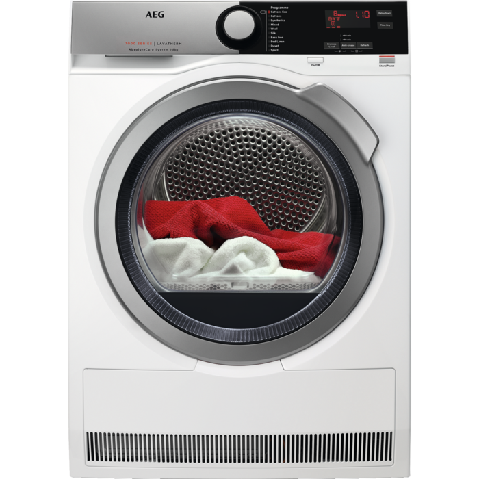 AEG T7DEE845R 7000 Series Freestanding 8kg Heat Pump Tumble Dryer -White *Display Model*