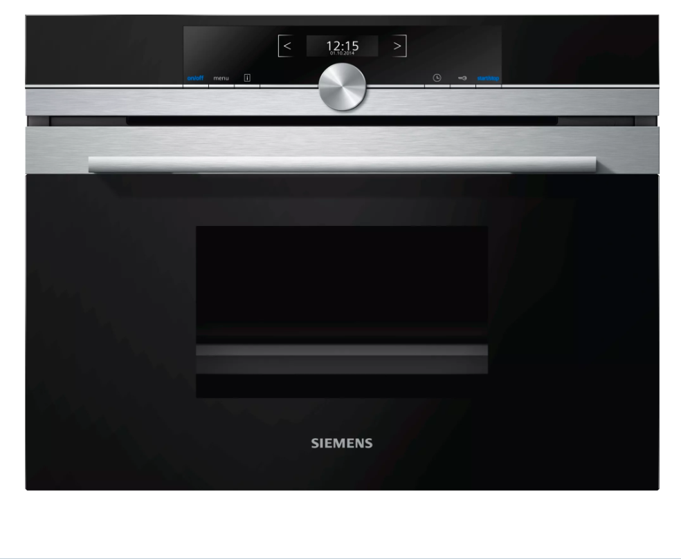Siemens CD634GAS0B 45cm Compact Steam Oven Stainless Steel
