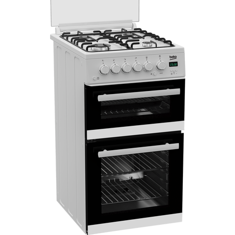 Beko EDG507W Gas Cooker with Double Oven 