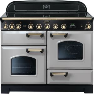 Rangemaster CDL110EIRP/B Classic Deluxe 110cm Electric Induction Range Cooker Royal Pearl/Brass
