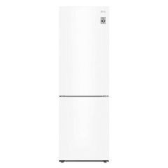 LG GBB61SWJEC Freestanding Tall Frost Free Fridge Freezer - Super White 