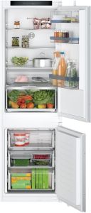 Bosch KIN86VSE0G Built-in sliding hinge fridge-freezer with freezer at bottom 
