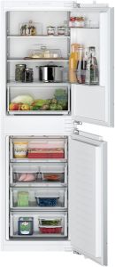 Siemens KI85NNFF0G Built-in fridge-freezer with freezer at bottom flat hinge