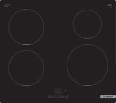 Bosch PUE611BB5E Series 4 Built-In 60cm Induction Hob With 4 Zones - Black Glass 