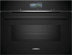 Siemens CM776G1B1B iQ700 Built-in compact oven with microwave function 60 x 45 cm Black