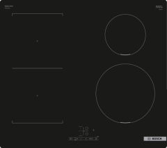 Bosch PWP611BB5E Series 4 Built-In 60cm Induction Hob With 4 Zones - Black Glass 