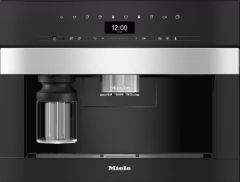 Miele CVA7445CLST Built In Coffee Machine With Direct Water - Clean Steel