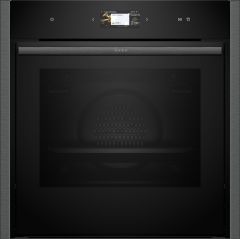 Neff B64FS31G0B Built-In Slide and Hide Single Oven - Black with Graphite-Grey Trim