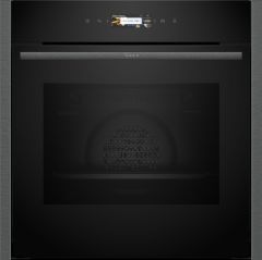 Neff B24CR31G0B N70 Built-In Single Oven - Black with Graphite-Grey Trim
