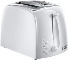 Russell Hobbs 21640 Textures 2 Slice White Plastic Toaster
