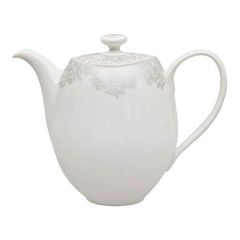 Denby 359010009 Monsoon Filigree Teapot - Silver