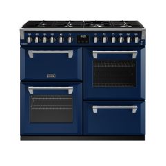 Stoves RCHDXD1000DFMBL 100cm Richmond Deluxe  Dual Fuel Range Cooker  - Midnight Blue 