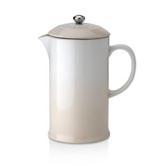 Le Creuset 60706087160003 Stoneware Cafetière Coffee Pot & Press - Meringue