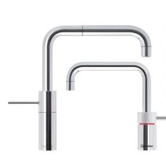 Quooker 7NSCHRTT PRO7 Nordic Square Boiling Water Twin Taps chrome 