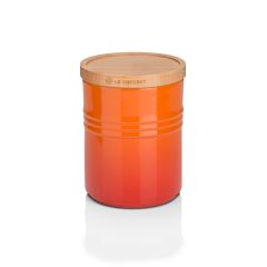 Le Creuset 9104440109 Medium Storage Jar + Wooden Lid - Volcanic 