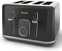 Breville VTR020 Aura 4 Slice Toaster - Shimmer Grey 