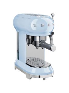 Smeg ECF01PBUK Coffee Machine Pastel Blue