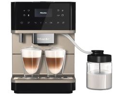 Miele CM6360 Countertop coffee machine With WiFi and milk container - Black/Clean Steel Metallic
