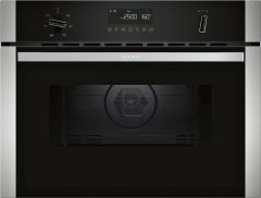 Neff C1AMG84N0B Built-in Compact Oven with Microwave Function - Stainless Steel