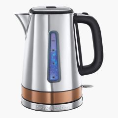 Russel Hobbs 24280 Luna Fast Boil Electric Kettle Stainless Steel with Copper Accents