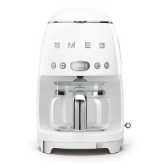 Smeg DCF02WHUK 50s Retro Design Drip Coffee Machine in White