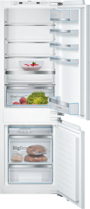 Bosch KIS86AFE0G Built-in fridge-freezer with freezer at bottom| flat hinge