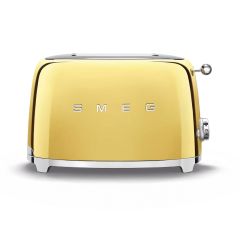 Smeg TSF01GOUK 50s Retro 2 Slice Toaster-Gold