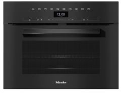 Miele H7440BMOBBL Compact Microwave Combination Oven-Obsidian Black