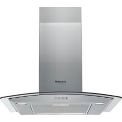 Hotpoint PHGC64FLMX 60cm Wall Mounted Cooker Hood Stainless Steel