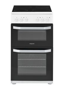 Hotpoint HD5V92KCW 50cm Electric Cooker With Ceramic Hob-White 