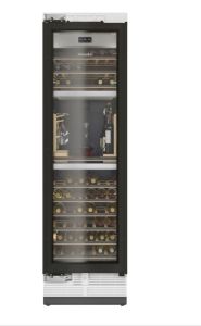 Miele KWT2671VIS 3 Zone Wine Conditioning Unit With Glass Door - left hand door hinge