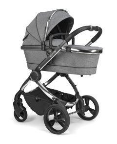 iCandy IC2218  Peach Pushchair and Carrycot - Chrome Light Grey Check *EX-Display - No Box*