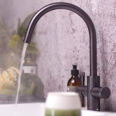 QETTLE Q9200GNMPV Signature Modern 4-In-1 Boiling Water Tap 2 Litre Round Spout - Gunmetal