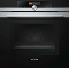 Siemens iQ700 Combi MW Oven HM656GNS6B black, stainless steel