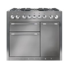 Mercury MCY1000DFSS 1000 Dual Fuel Range Cooker-Stainless Steel/Chrome Trim
