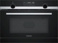 Siemens iQ500 CP565AGS0B Built In Compact Microwave with Steam Function-Stainless Steel 