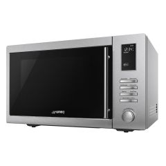 Smeg MOE34CXIUK Freestanding 34L Combination Microwave Oven - Stainless Steel
