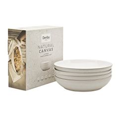 Denby 375044044 Natural Canvas 4 Piece Pasta Bowl Set 