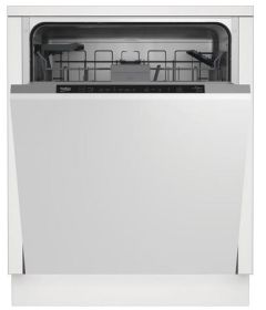 Beko BDIN16431 Fully Integrated Dishwasher With Black Control panel