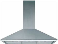 Hotpoint HE92SX Cooker Hood 90cm Chimney - Stainless Steel
