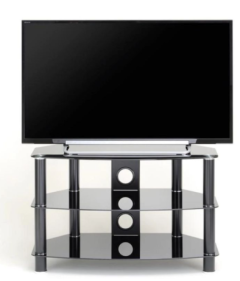 Ttap C303C-1200-3BB Vantage 3-Shelf Glass TV Stand 