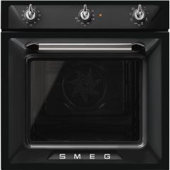 Smeg SF6905N1 60cm Victoria Multifunction Single Oven - Black 
