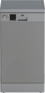 Beko DVS04020S Freestanding 45cm Slimline Dishwasher-Silver