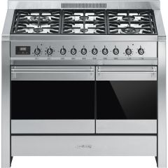 Smeg A2-81 100cm Opera Dual Fuel Range Cooker - Stainless Steel